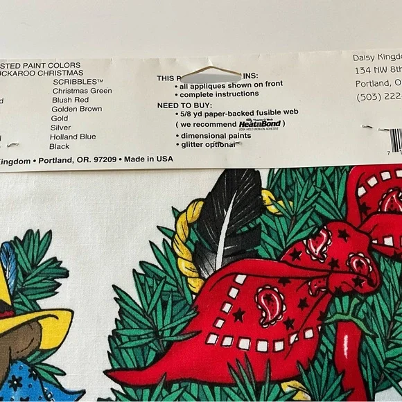 Crafts No-Sew Fabric Appliqué Daisy Kingdom Christmas Swan Apron Mitt Scare Crow - Picture 15 of 15